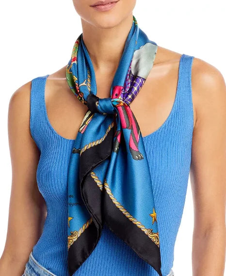 Scarf Animal Square Echo Menagerie Silk