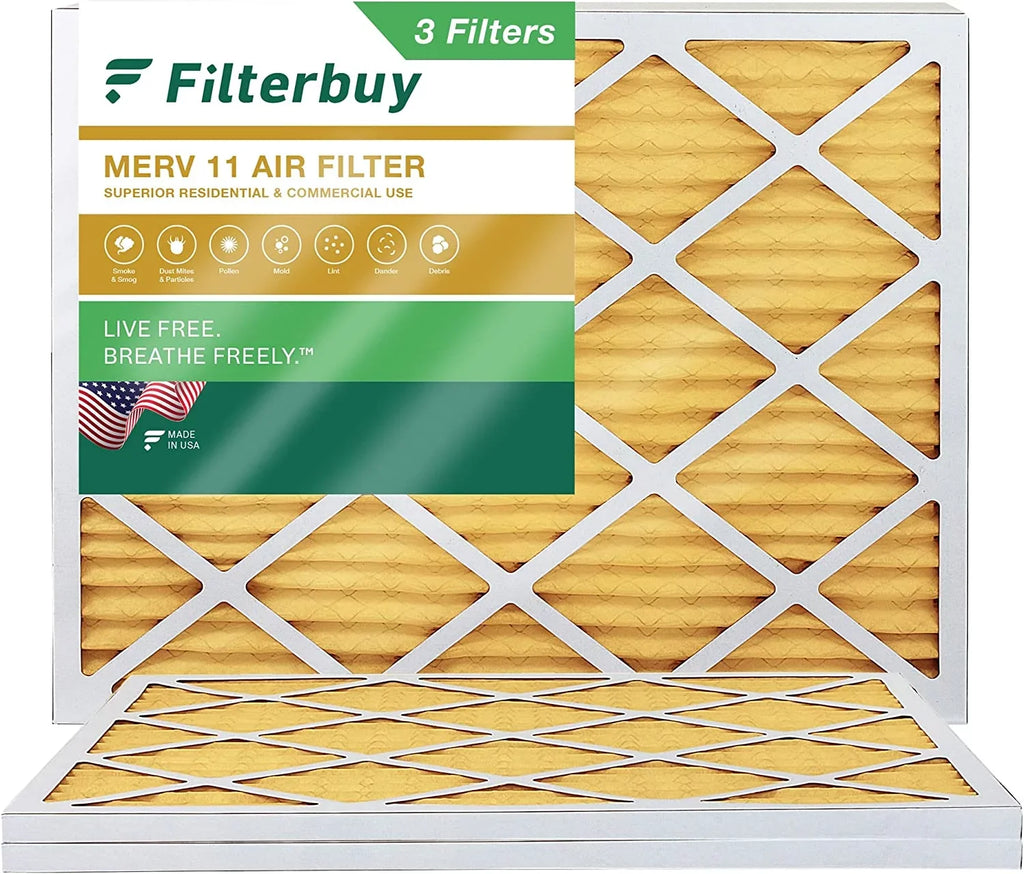 Pleated 11 Air 25x32x1 (3-Pack) HVAC MERV AC Filterbuy Filters Furnace