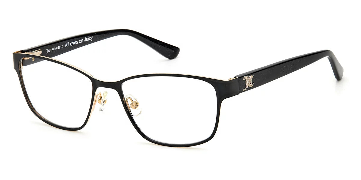 Matte Full 210 Juicy Couture Eyeglasses Black Rectangular special edition Rim