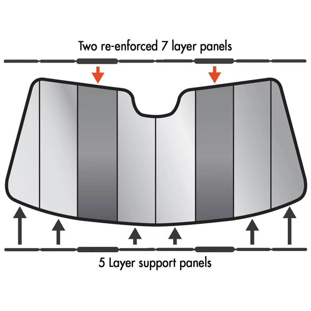 Intro-Tech Custom For Sunshade Z3 Fit BM-21-P Windshield SunShade-SnowShade