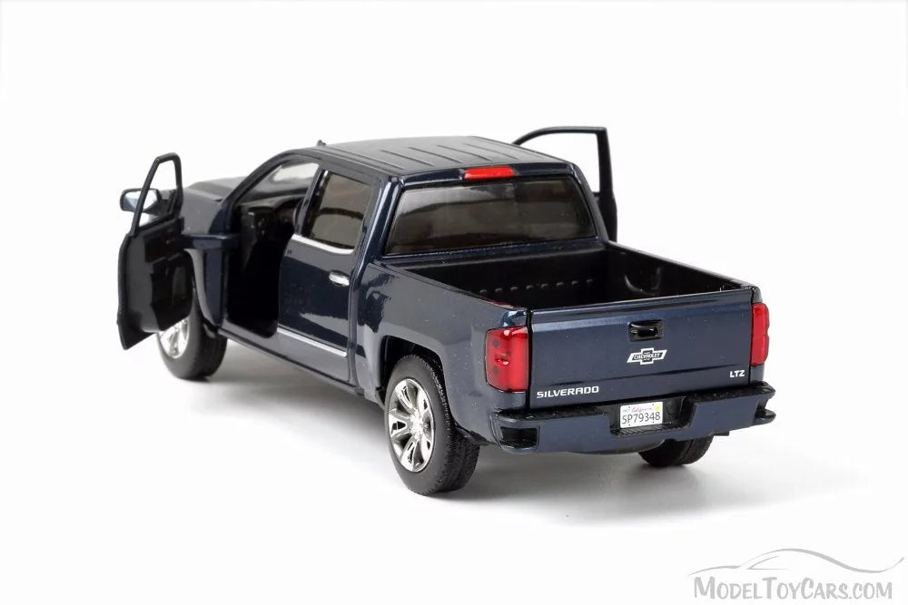 Scale (Centennial Car Max Chevy new 79353BU Motor Pick-Up Diecast Model - Truck Steel Edition), Blue 1/27 Silverado Toy - 2018