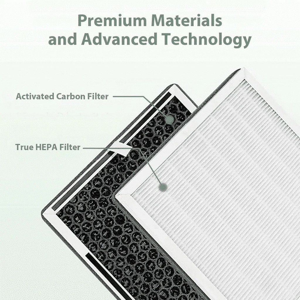 Prefilters, 2 Replacement PEAIRFIL for PureZone Activated Filter 2 Pure high quality & HEPA 3-in-1 Air Carbon HEPA True Replace Filter Pack H13 Purifier, Enrichment 2