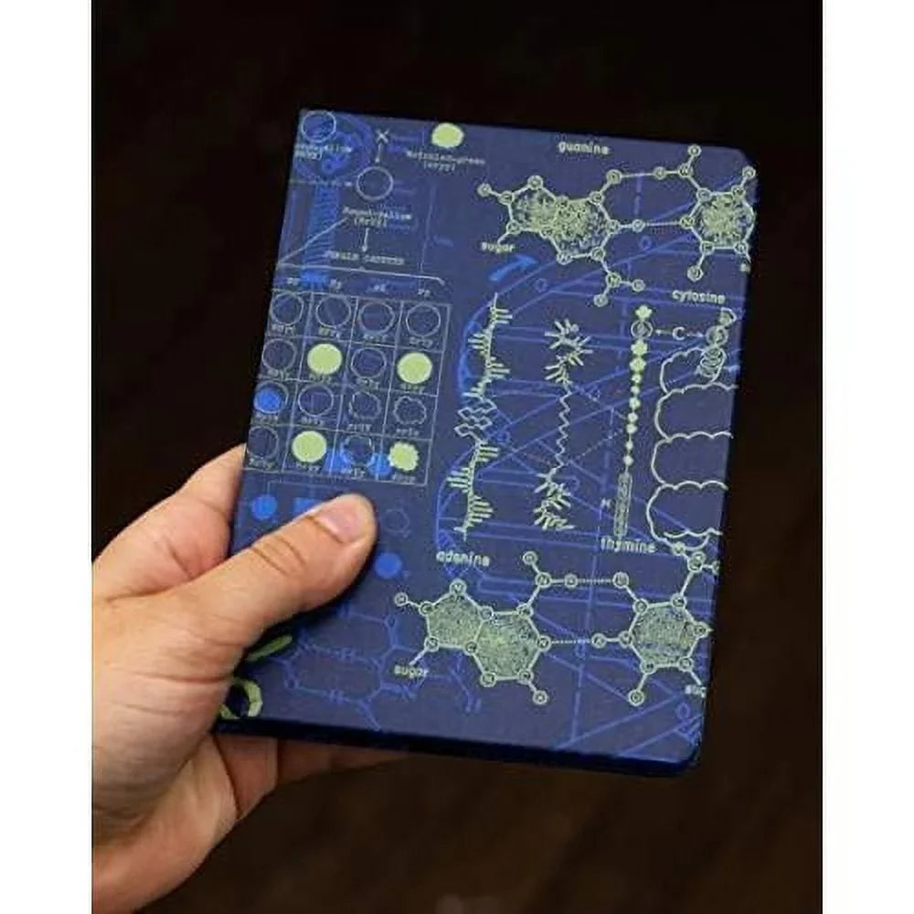 Grid Recycled) Genetics DNA Dot 100% & Pages, Notebook. trendy Hardcover, (Mini