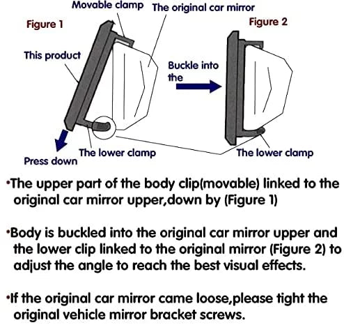 Car Bling Bling with Rear and Car Mirror, Bling View Interior Women Rearview HD Car Tee Mirror Accessories Glass, Decorations for