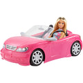 Barbie and 2 Seat Wheels Rolling Collection Car Doll Convertible with classic Pink