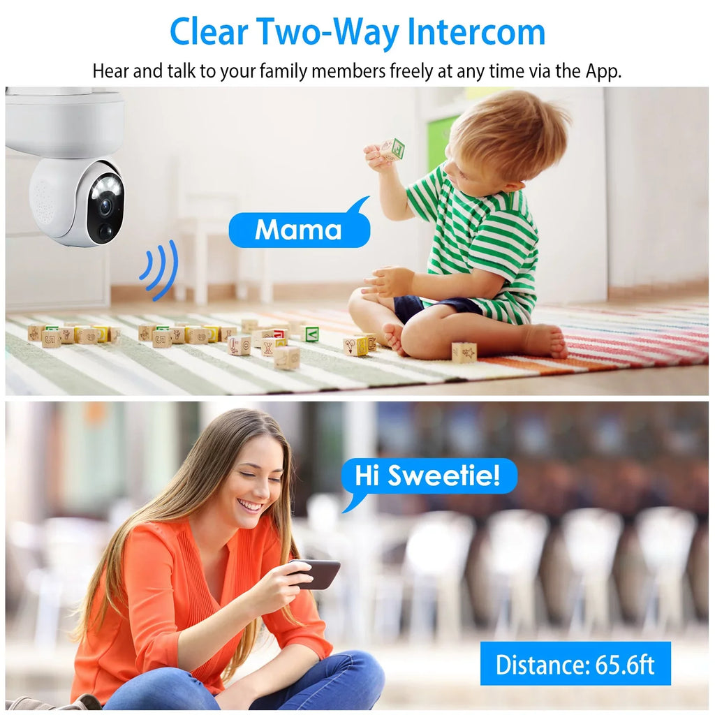 Vision Wireless Audio Siren 2-Way Night Detection Human Home Light WIFI Camera Surveillance Security Camera special edition Powered Color Flood Outdoor 1080P Solar Battery for iMounTEK