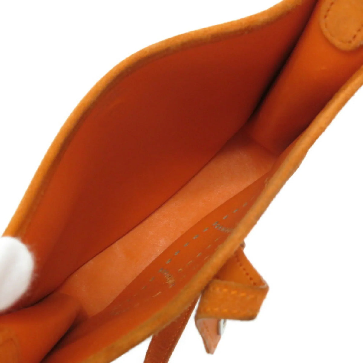 Bag H Dobris Orange □ (Fair) new TPM Pre-Owned Engraved Evelyn 0069HERMES Hermes Shoulder