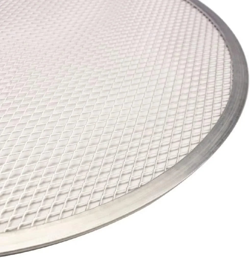 Round Pizza 2 & Rim- TrueCraftware- Pizzeria Restaurants Screen Pizza trendy Aluminum 8” Home of Screen Tray Pizza Round Baking for Pan Set Bakeware Tray Seamless Kitchen Baking