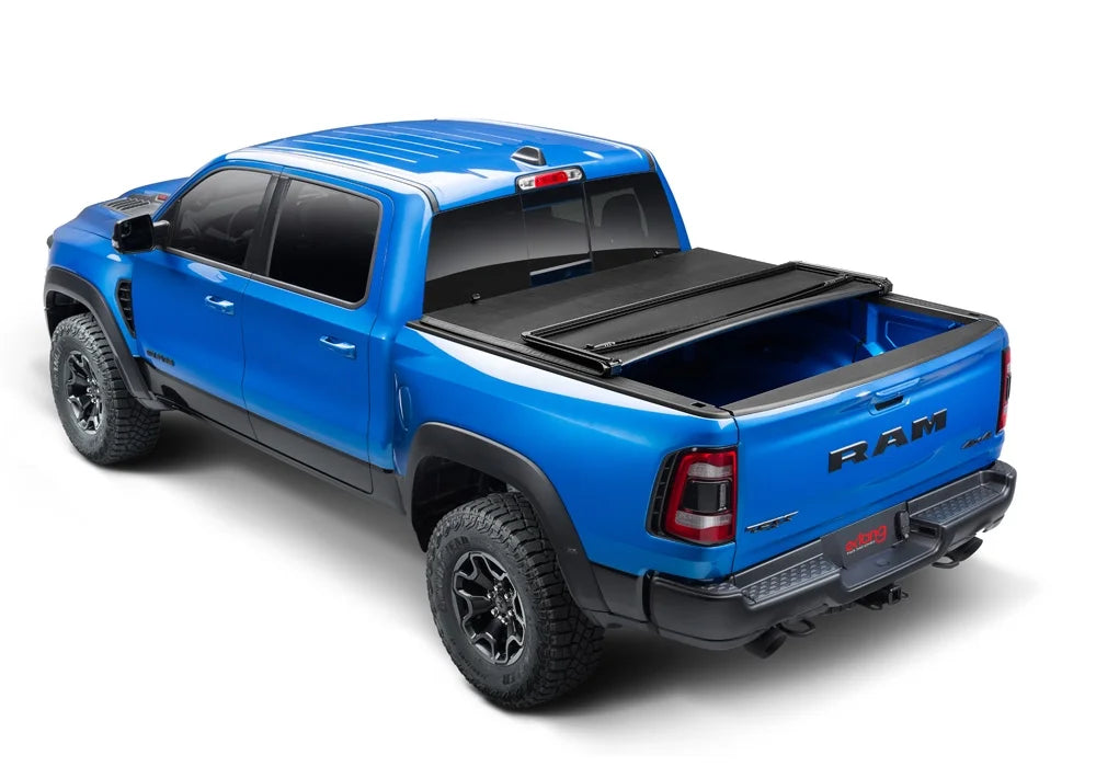 with Cover | 1500 Bed (Split) 2019 Folding Truck Compatible - Tonneau w/ w/o e-Series 2024 by Soft (76.3") Multi-Function Trifecta Bed 4" and Taiate Ram high quality Dodge | RealTruck 6' Extang 77422