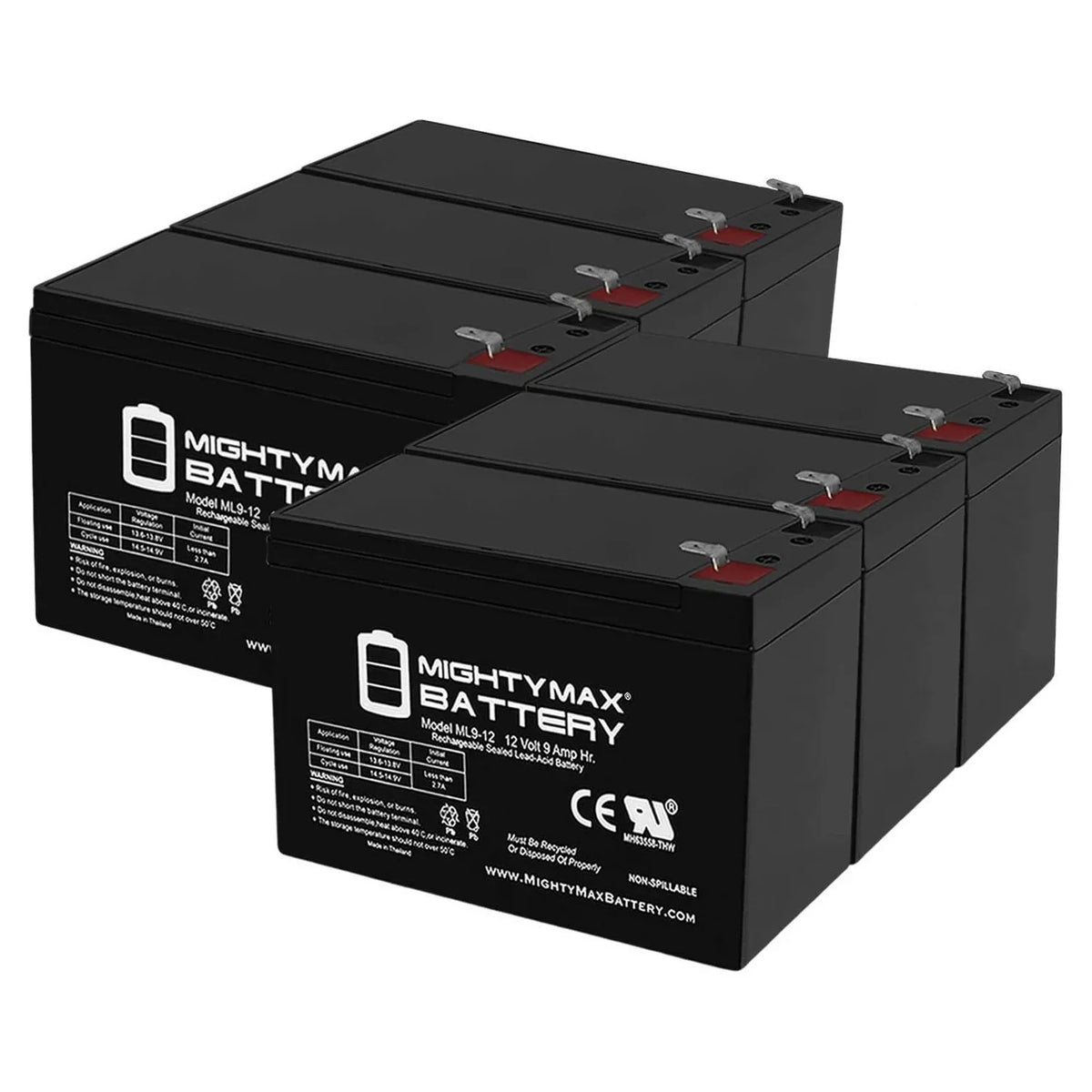 Electric - for Bike PC 9Ah Battery 500 12V 6 Merida Replacement Pack