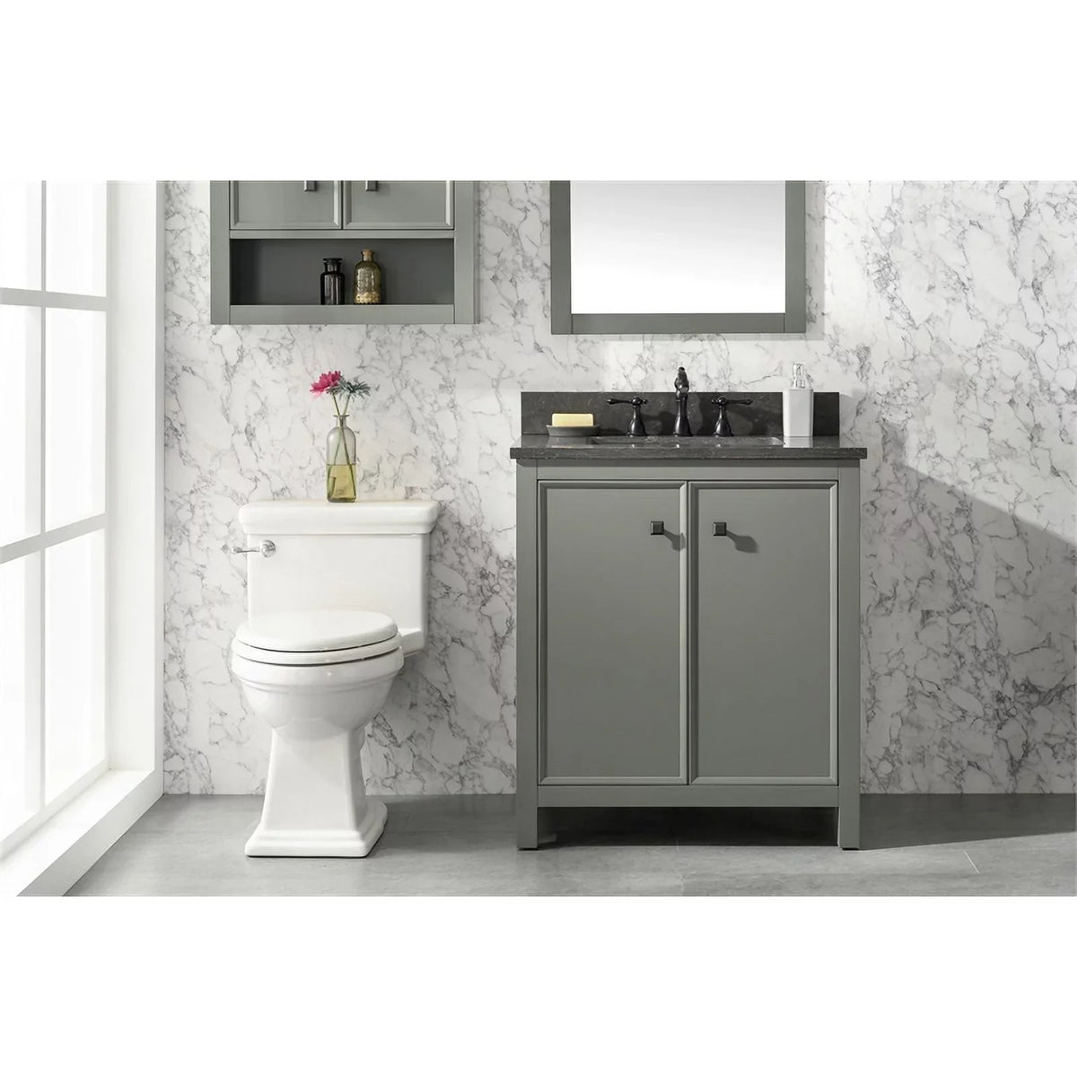 Furniture 30" Cabinet - MDF/Veneer Green Legion new Vanity Sink Contemporary Wood