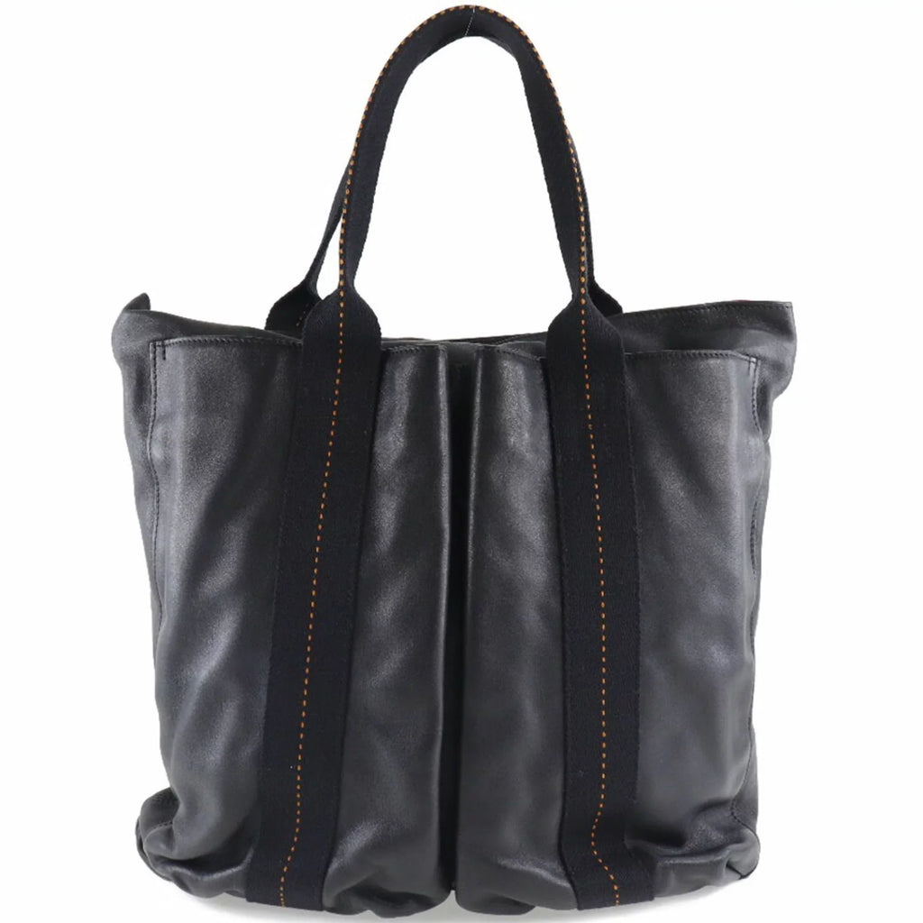 Unisex Pre-Owned special edition Tote Voderma Hermes (Fair) Vertical PM Black Caravan Bag