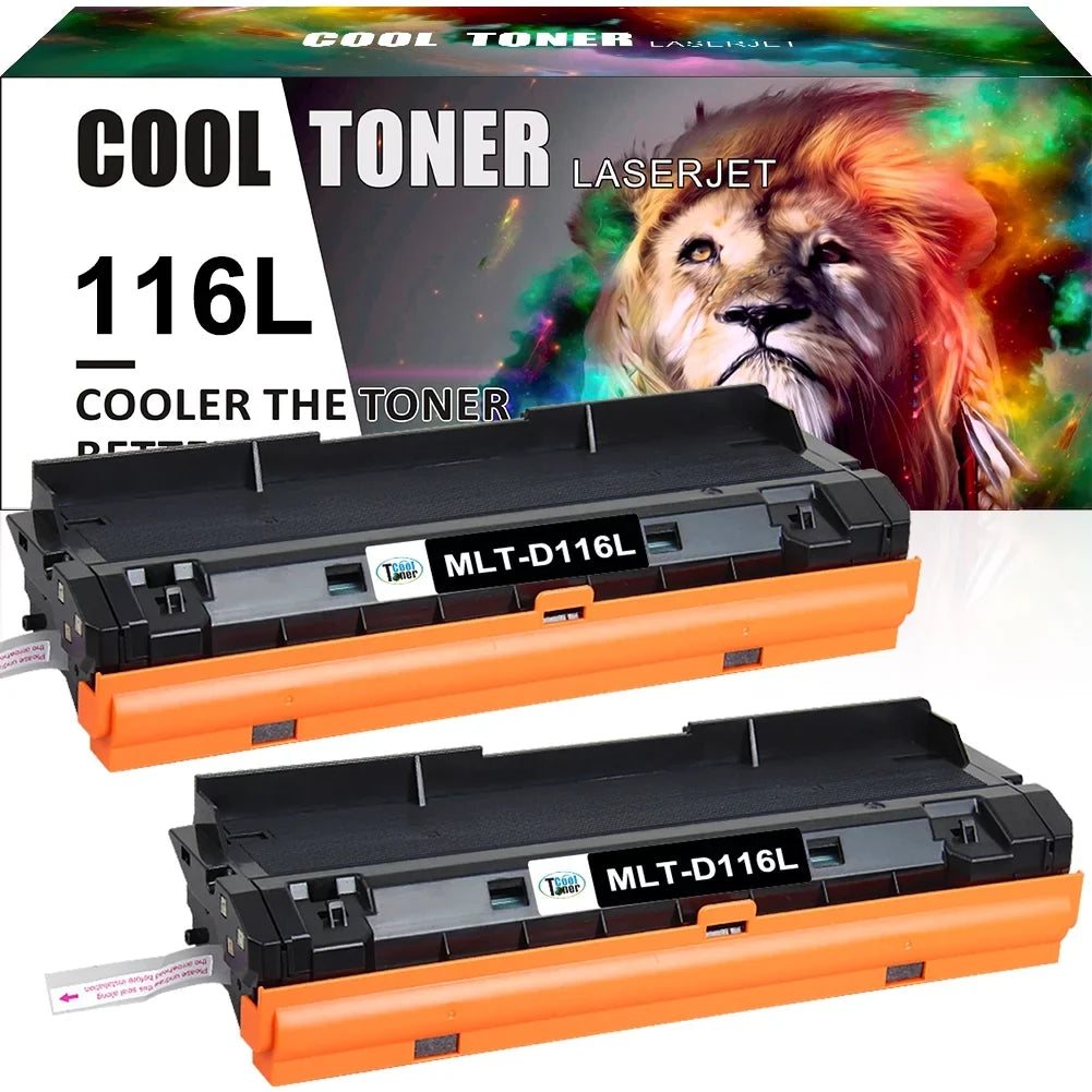 Toner Cartridge MLTD116L 2 116L SL-M2825DW D116L Pack) SL-M2625D MLTD116L SL-M2835DW (Black, MLT-D116L for Compatible