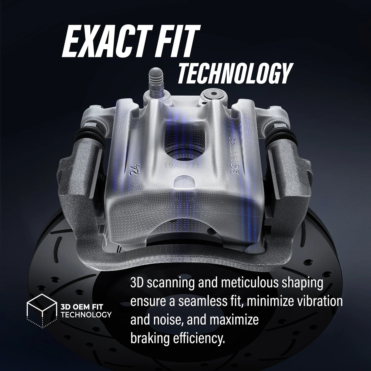 Piston Transit For Caliper KCD-100629C new Brake Dual Slotted C/V With Front And Kit Ram Disc Rear Ceramic Coated Pads 2012 Drilled Auto Rotors