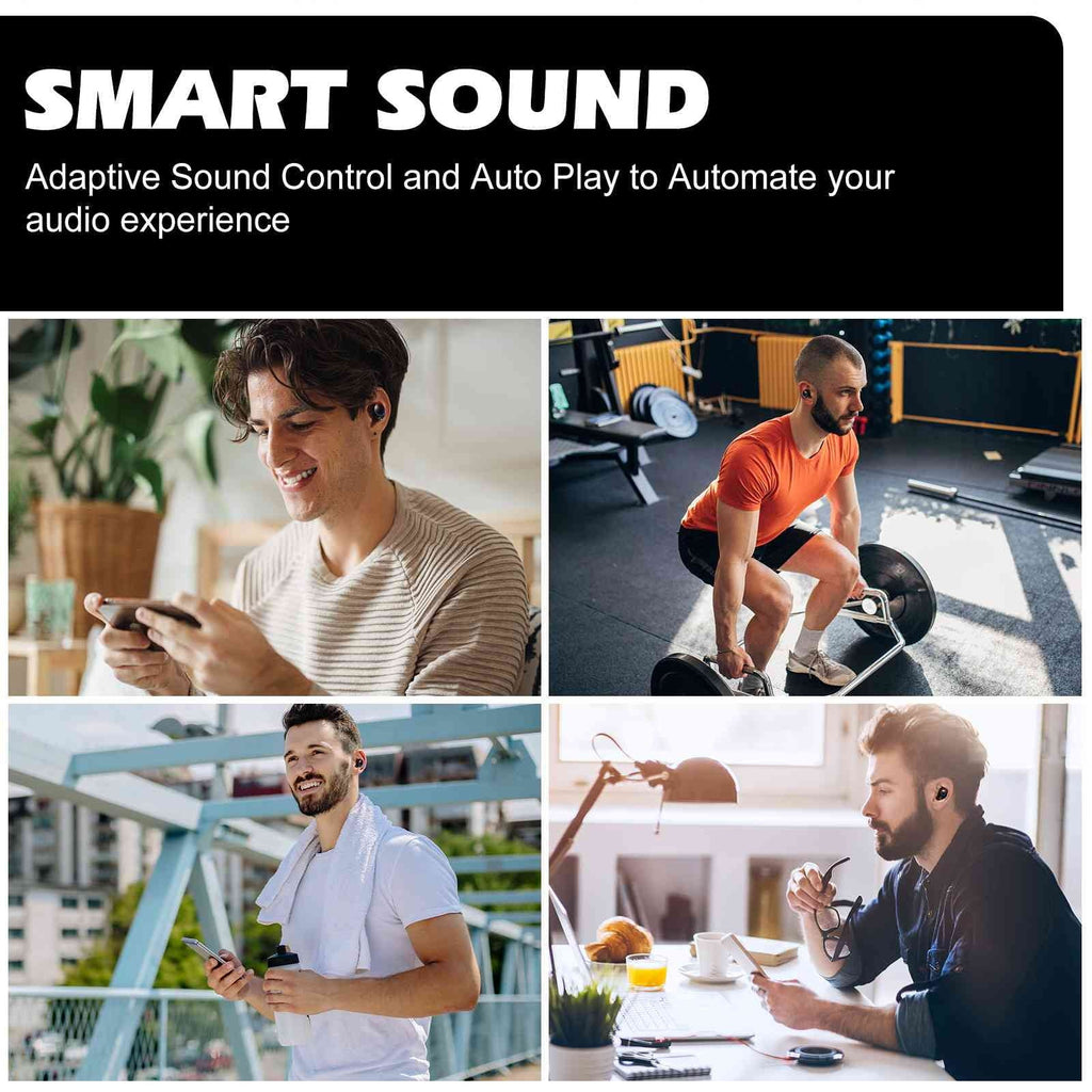 Boost Earbuds Connection, Dual True IPX5 with Case, Connect, Compatible UrbanX Bluetooth OnePlus Charging 2 Water 5.2 + Wireless classic Ace Bass Balanced, Black, Resistance, Bluetooth