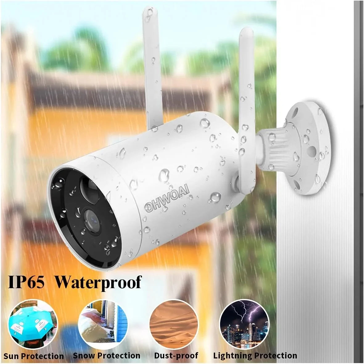 Detection, with Two-Way WiFi Camera, Camera, Vision & Security Wireless Solar Rechargeable Night new PIR Powered IP Battery Audio》Outdoor Panel, Solar Camera Surveillance Home Waterproof, Motion 《Truly