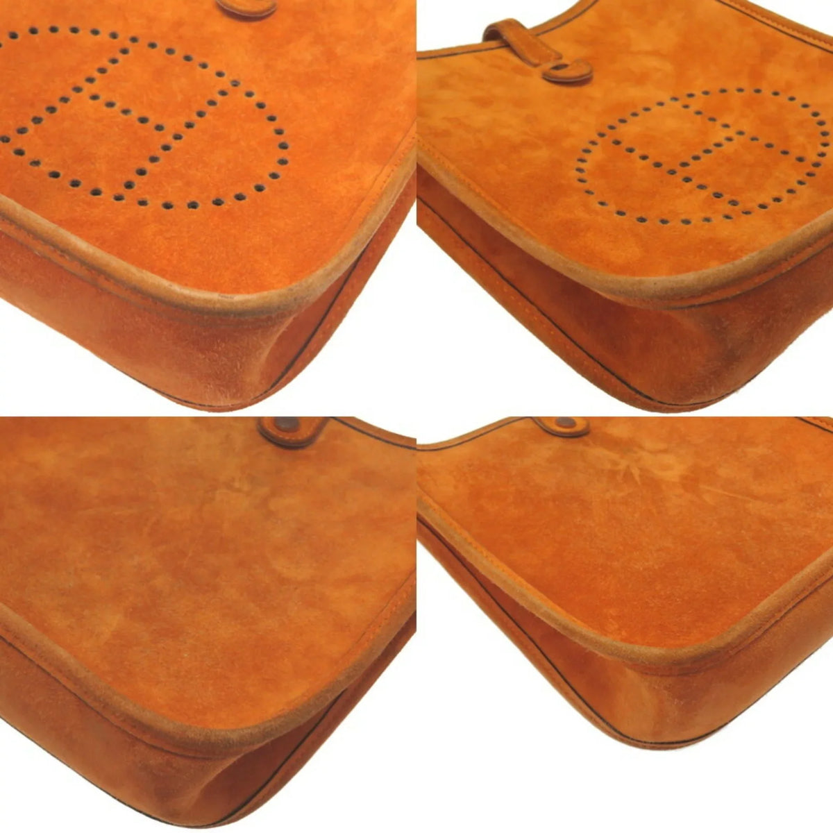 Bag H Dobris Orange □ (Fair) new TPM Pre-Owned Engraved Evelyn 0069HERMES Hermes Shoulder
