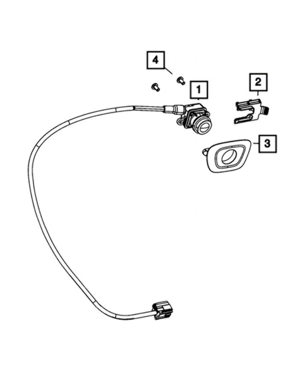 Mopar OE 56038990AC New 2013-2016 Camera Genuine