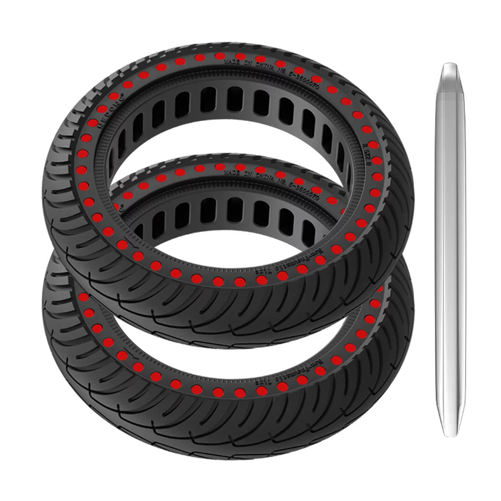 E Riding Inch Tomshoo for Puncture Mounting Tire M365 proof 8.5 2pcs with Set Solid Rubber Tyre Tool
