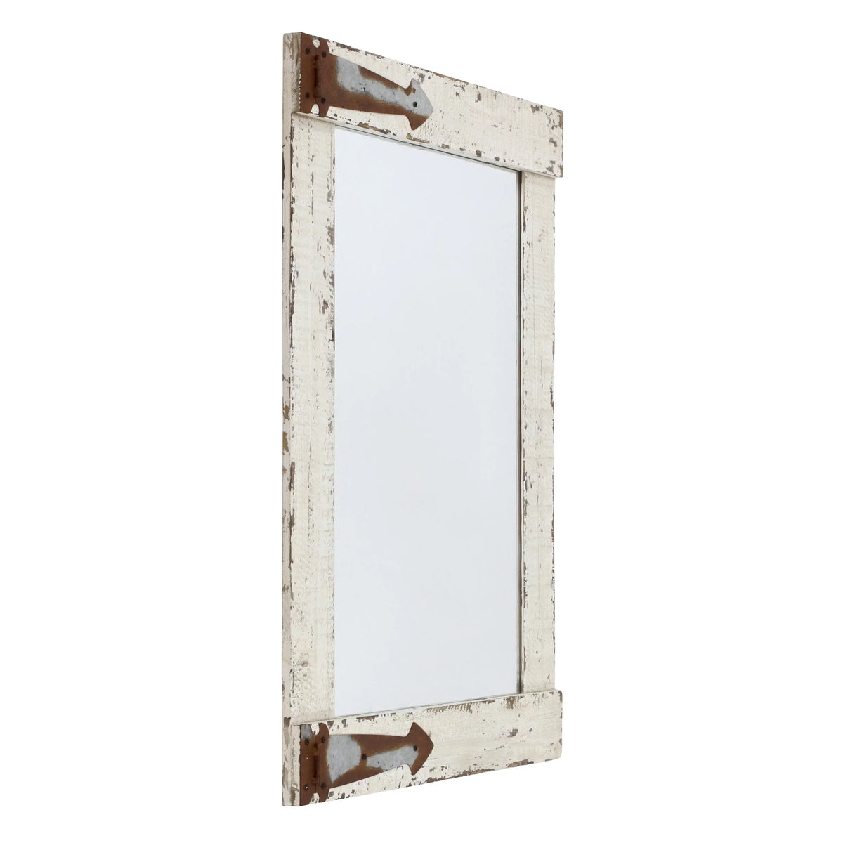 Farmhouse Mirror 30" Aspire Wall by Serenad x 22" White