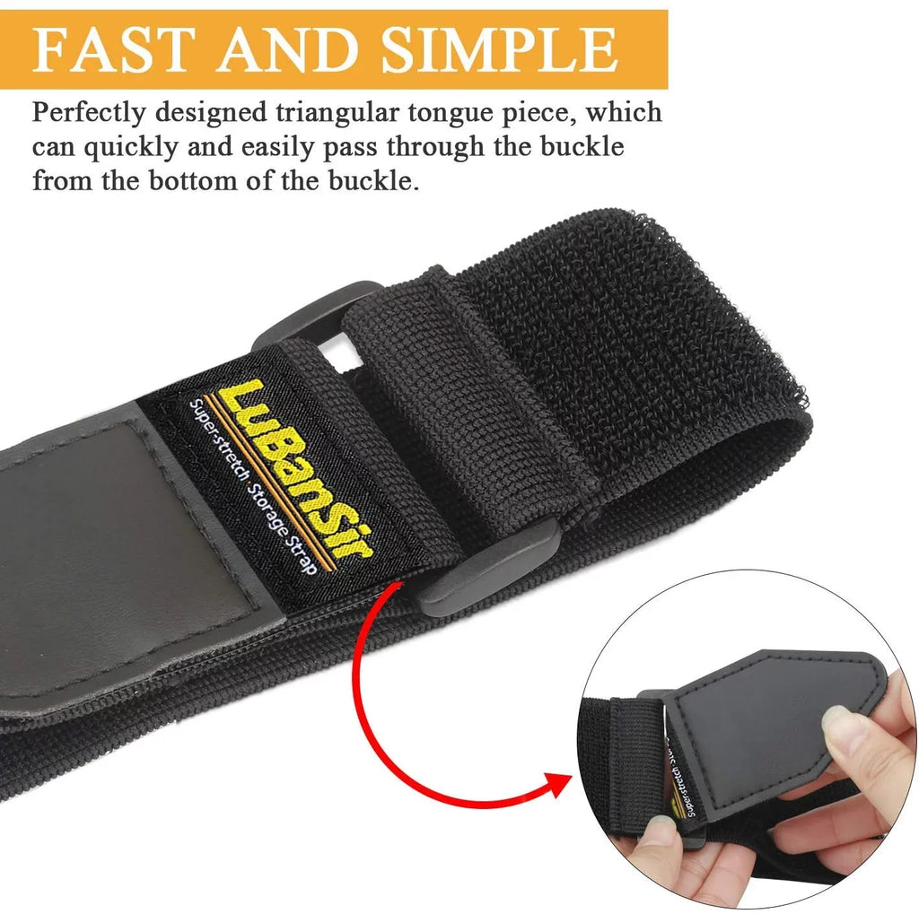 Pack) Straps, Loop x Cable, Cinch Elastic Strap 2" Storage classic for and 12" Wrap, Cord, Cord Hook (8 Extension Rope