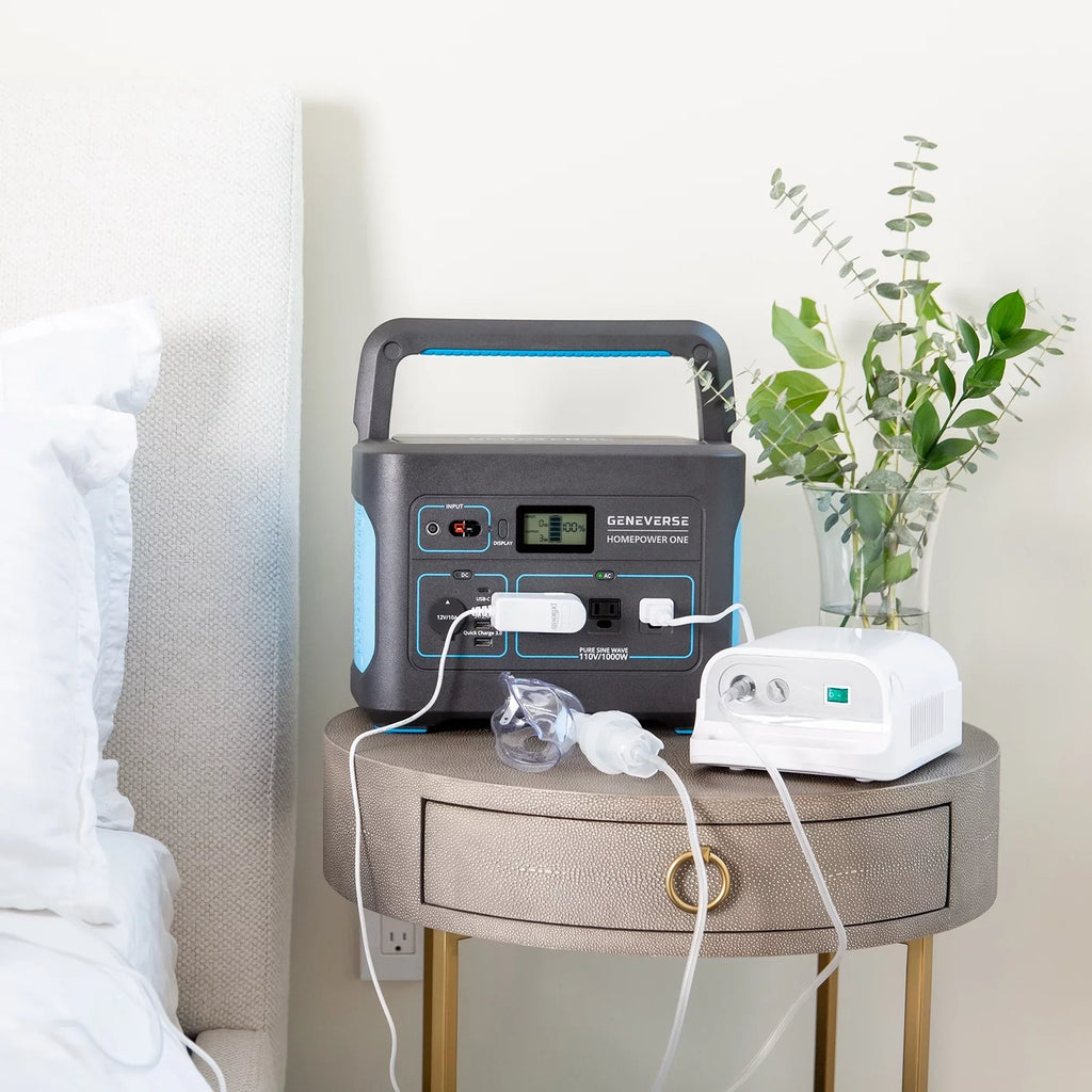 Quiet, Home Outlets) For 1X Devices HomePower (3X Station Portable Solar Indoor-Safe 1000W Generator Panels. Power Solar Geneverse 1002Wh Generator AC Battery 100W Power ONE Backup 2X + Bundle: (1x2)