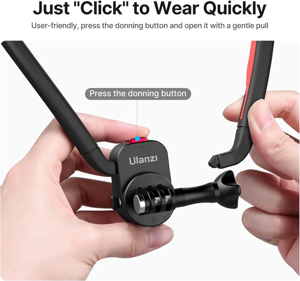 Holder, for POV Go-Quick ULANZI Compatible GoPro Magnetic new Necklace Mount Mount Neck II with Camera GoPro