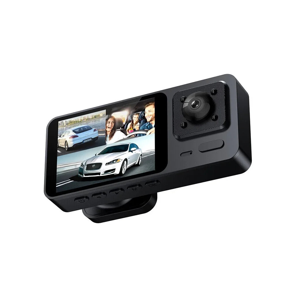 1080P high quality Video Recorder Front/Rear/Inside Lens 3 Cam HD Car Dual G-sensor Dash JLLOM Lens Camera