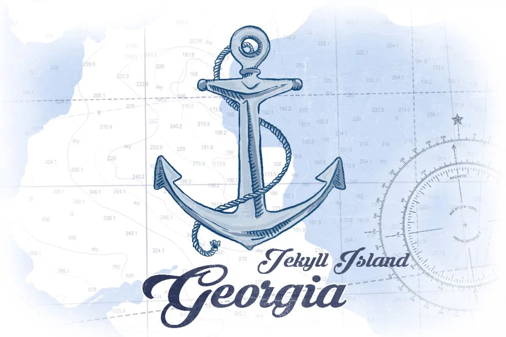 in Coastal Jekyll Georgia, Icon Jigsaw Family, Premium and Piece Blue, Made (19x27 Puzzle USA) Anchor, inches, for 500 Adults Island,