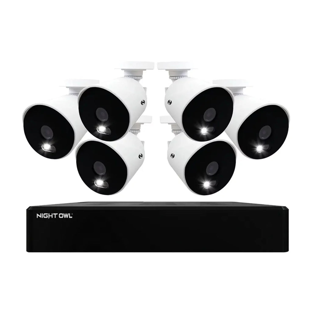 and trendy Channel Wired Night Owl 6 with 4K 4K 12 Cameras Drive Spotlight Refurbished DVR 1TB Hard