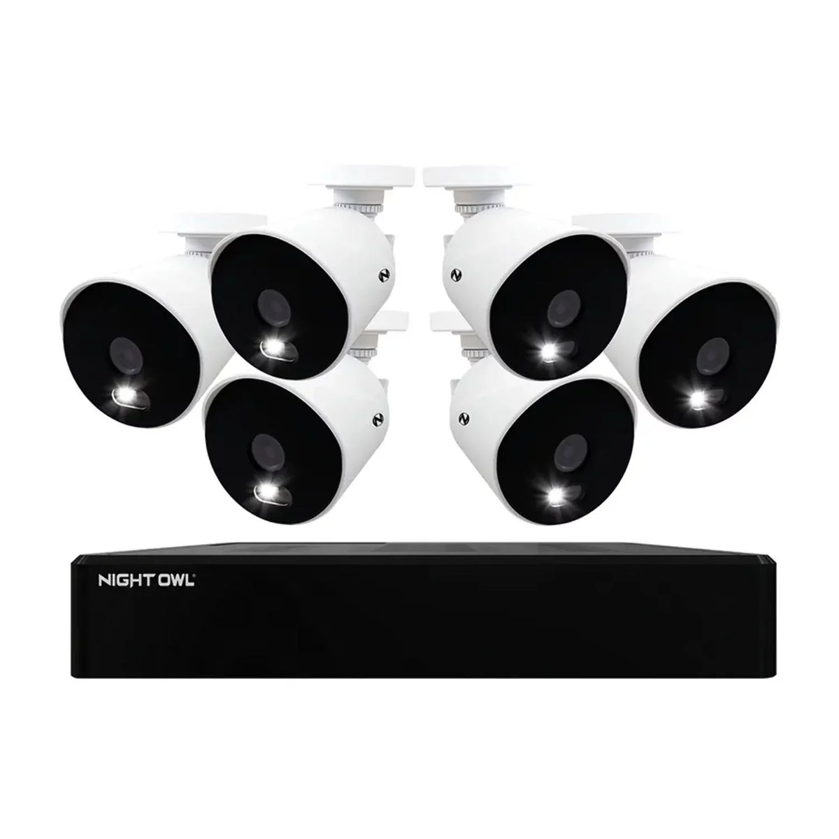 and trendy Channel Wired Night Owl 6 with 4K 4K 12 Cameras Drive Spotlight Refurbished DVR 1TB Hard
