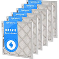 in Air 8 high quality Pleated Filters MERV - 23X23X1 SpiroPure (6 Made USA Pack)