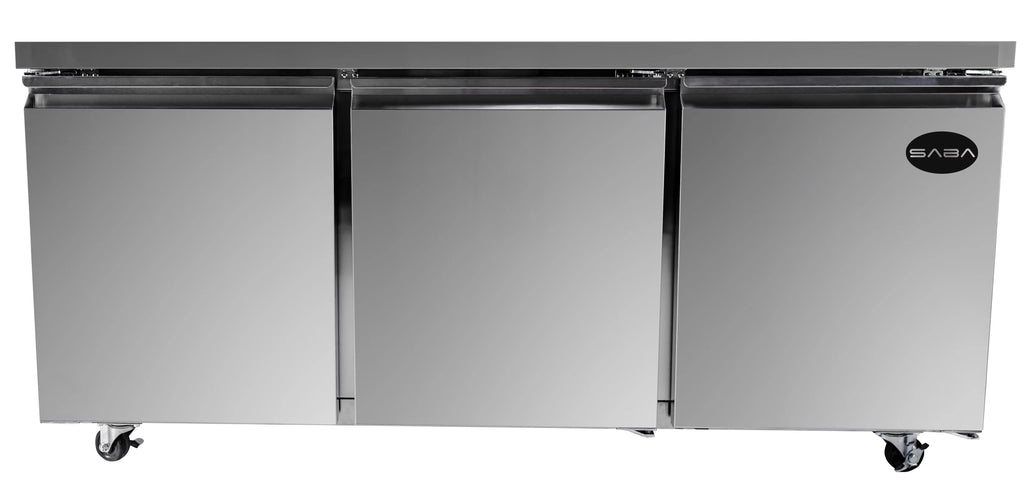 Duty Heavy high quality Commercial Undercounter 72" Refrigerator Door Three