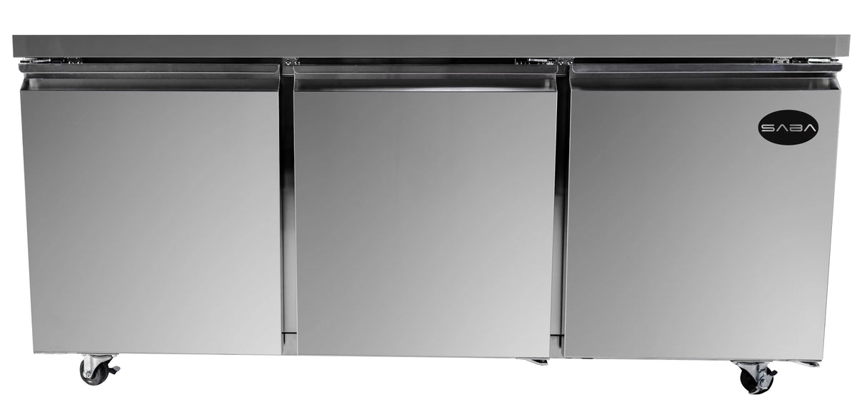 Duty Heavy high quality Commercial Undercounter 72" Refrigerator Door Three