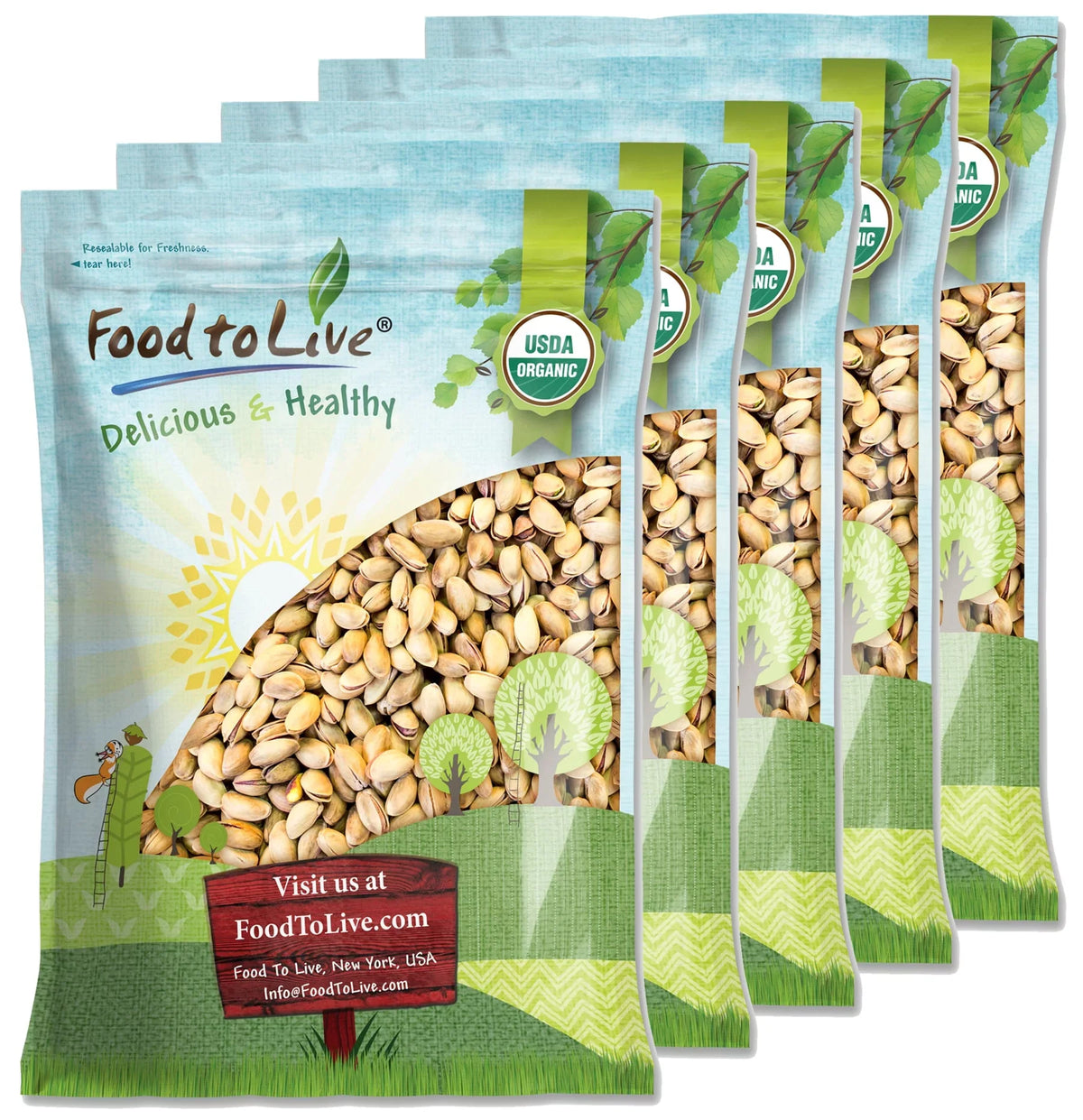 — by Salted, and Non-GMO, Food to 25 Organic Vegan Roasted Pistachios — Pounds Live