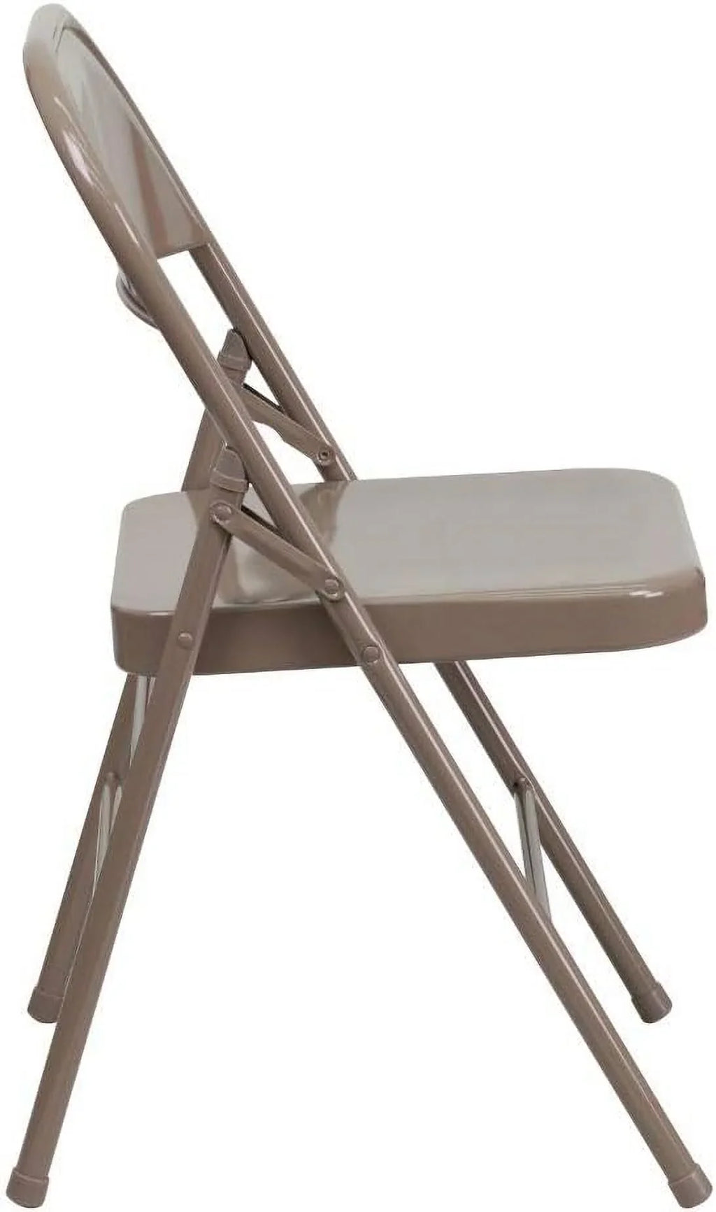 Triple 2 Folding Pack HERCULES special edition Chair Metal Series Braced Hinged Beige & Double
