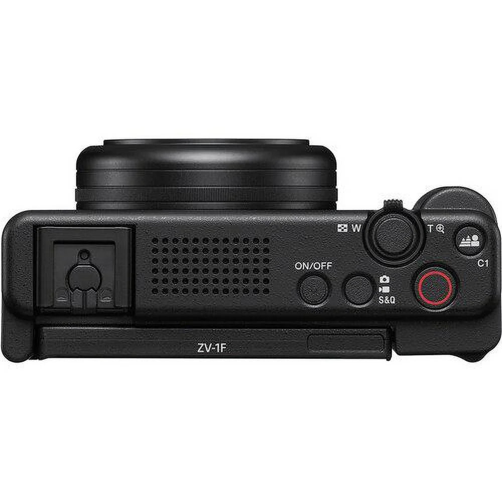 Pack Bundle (Black) + Case Camera 2 ZeeTech Vlogging + Accessory ZV-1F with + SanDisk 128GB Memory Tripod Card