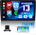 Support 13 Fastboot with WiFi Android Inch Android Connection Navigation Touch Carplay Radio Din Backup with Car special edition Wireless 1G+32G HiFi/BT/GPS 10.1 Camera Double Stereo Screen Auto, Car