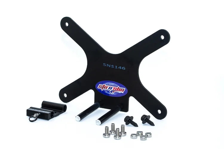 Front 2013-2015 SHO Club Plate (SNS146) with Compatible Mazda STO License MX-5 N Bracket Miata option