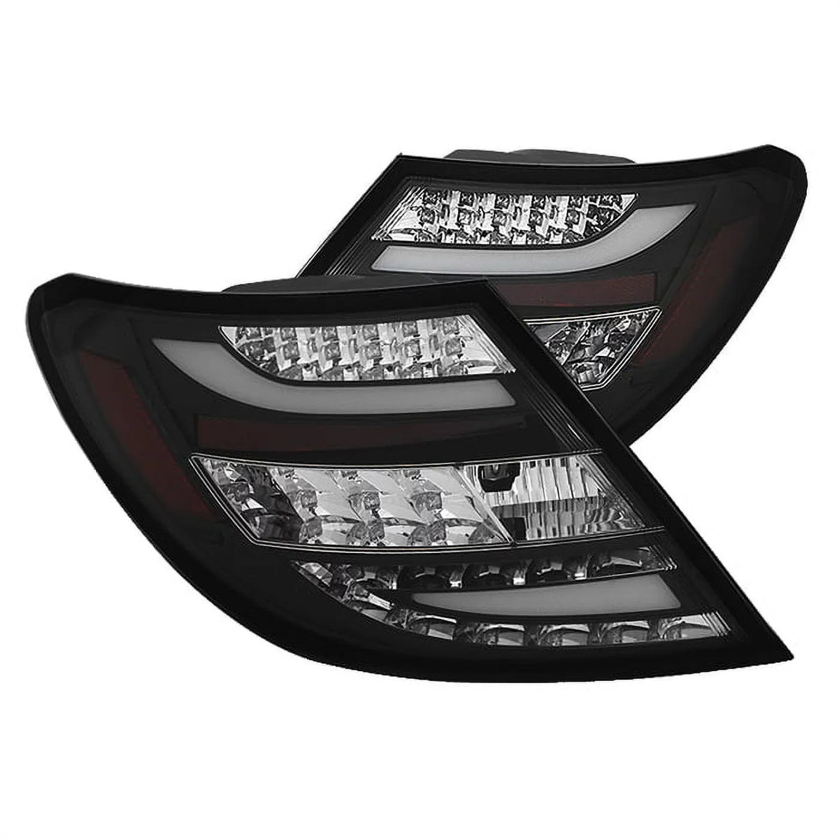 Fit Fits Black 11-14 C-Class Only) 2011-2014 C W204 LED select: Tail - LED Model MERCEDES-BENZ Lights Benz Spyder Mercedes (Will