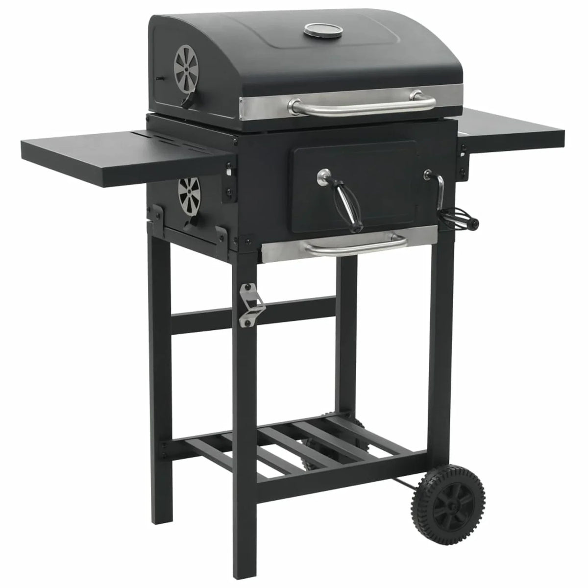 Shelf Grill Black Charcoal-Fueled with Bottom BBQ