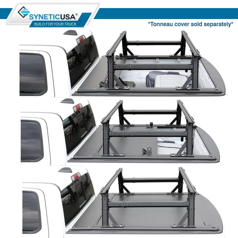 Heavy Duty Overhaul Syneticusa HD Ladder Rack Height Truck Bed Adjustable