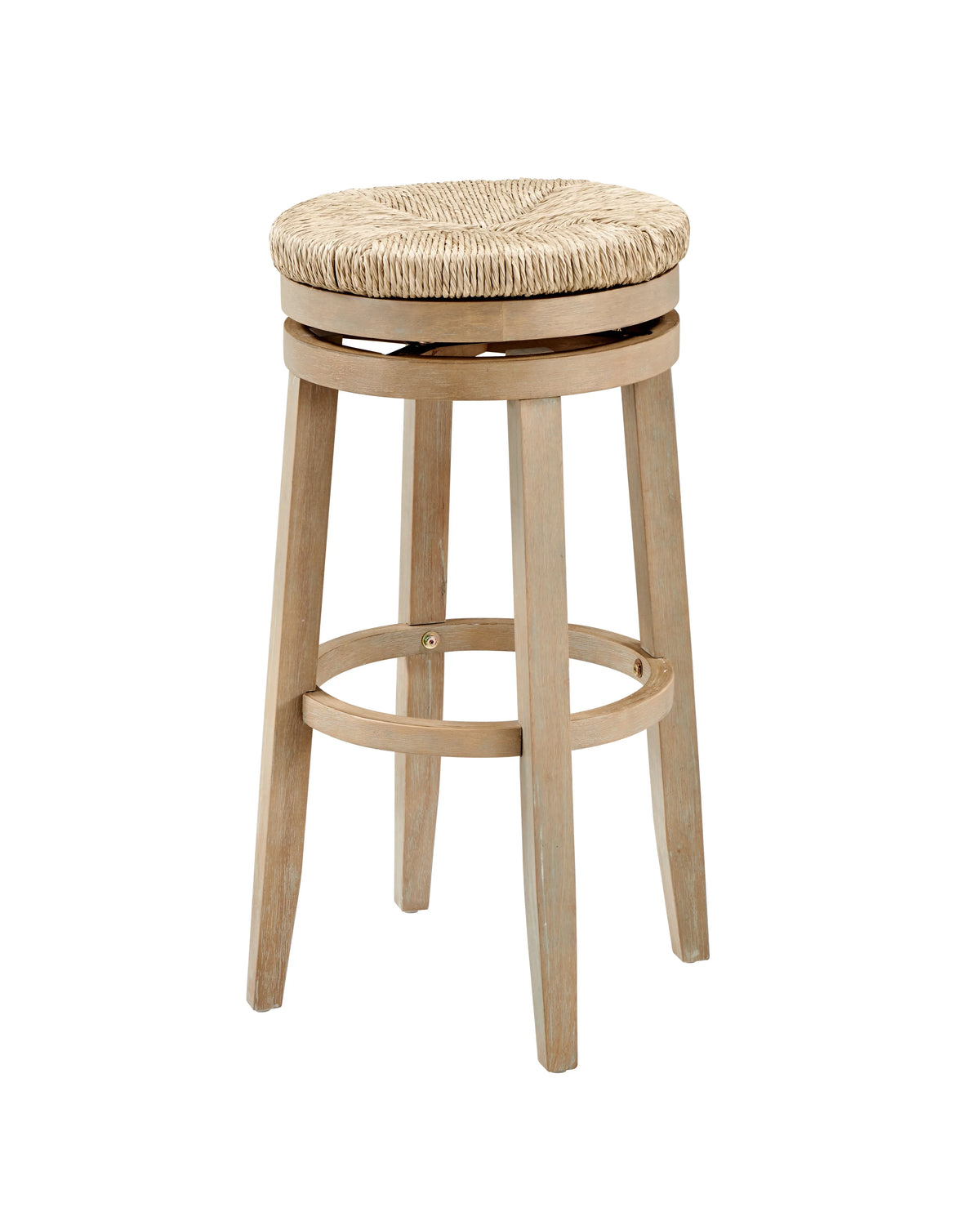 Stool with with Rush Swivel, Morgan Backless trendy Natural 31.5" Bar Natural
