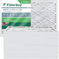 16x25x4 Furnace Pleated Air AC (5-Pack) MERV HVAC Filterbuy Filters 13