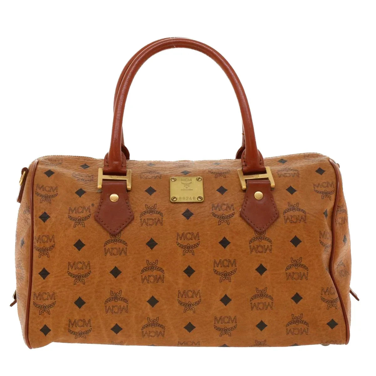 Travel Bag Canvas Visetos special edition MCM (Pre-Owned) Brown