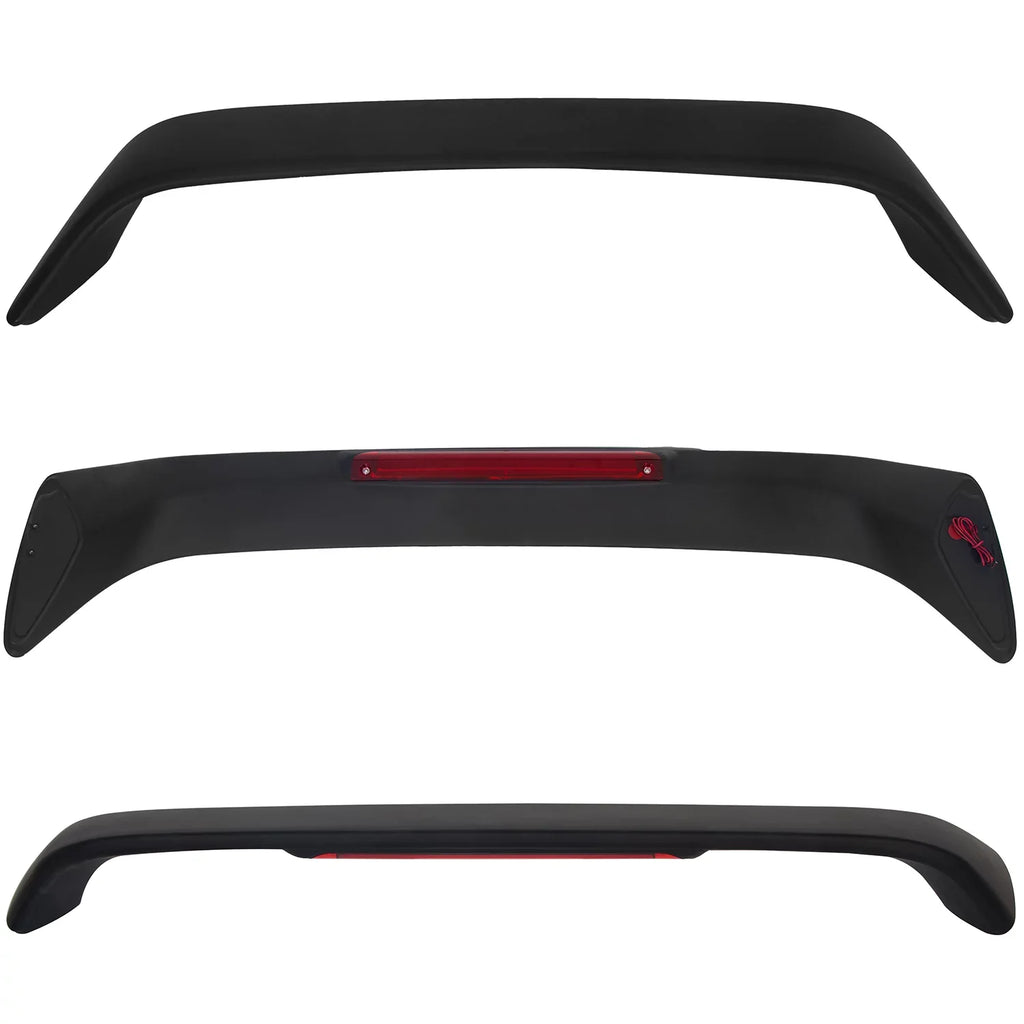 trendy 1996 Style 1998 Trunk Lamp 2000 Honda 1997 Winglet with for LED Kojem Light 1999 Brake 2DR Matte Black Civic Rear Wing Spoiler Lid T-R