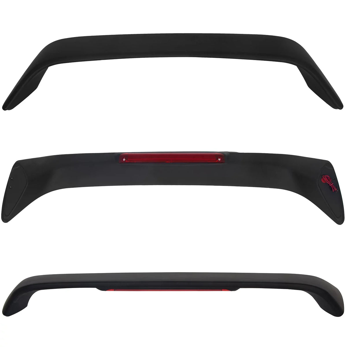 trendy 1996 Style 1998 Trunk Lamp 2000 Honda 1997 Winglet with for LED Kojem Light 1999 Brake 2DR Matte Black Civic Rear Wing Spoiler Lid T-R