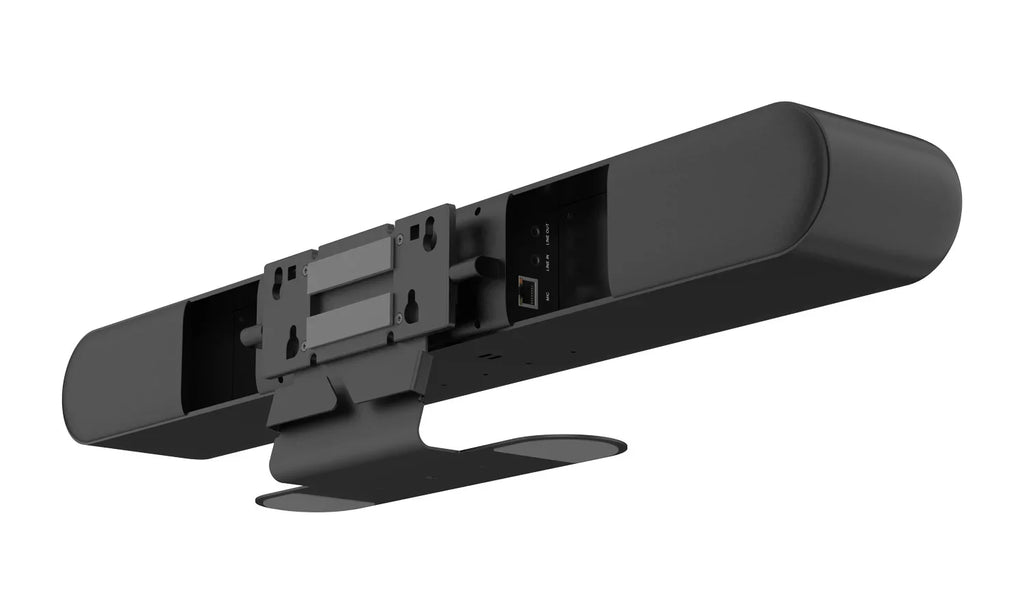 Tracking with HDMI/USB-C Intelligent Bar (Black) 4K Video UHD Microphones Auto high quality and Speakers/6-MEMS BZBGEAR 20W All-In-One