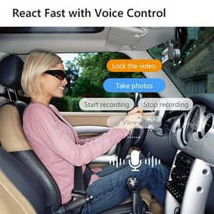 Camera Parking Lapse Imou Cam Dashcam Voice Car 4MP Monitor Time Control Front 24h DVR Dash Video Night Vision G-Sensor Recorder
