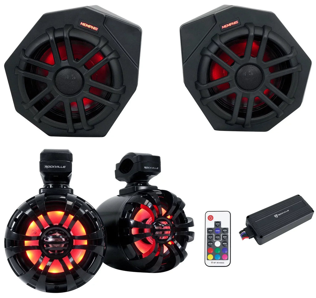 X3 CANAMX365FE (2) 2017+ Can trendy Speakers+Pods+LED Speakers+Amp For Tower Memphis Am